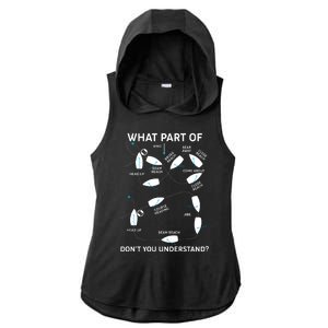 Funny What Part Of Don't You Understand Boating Expert Ladies PosiCharge Tri-Blend Wicking Draft Hoodie Tank