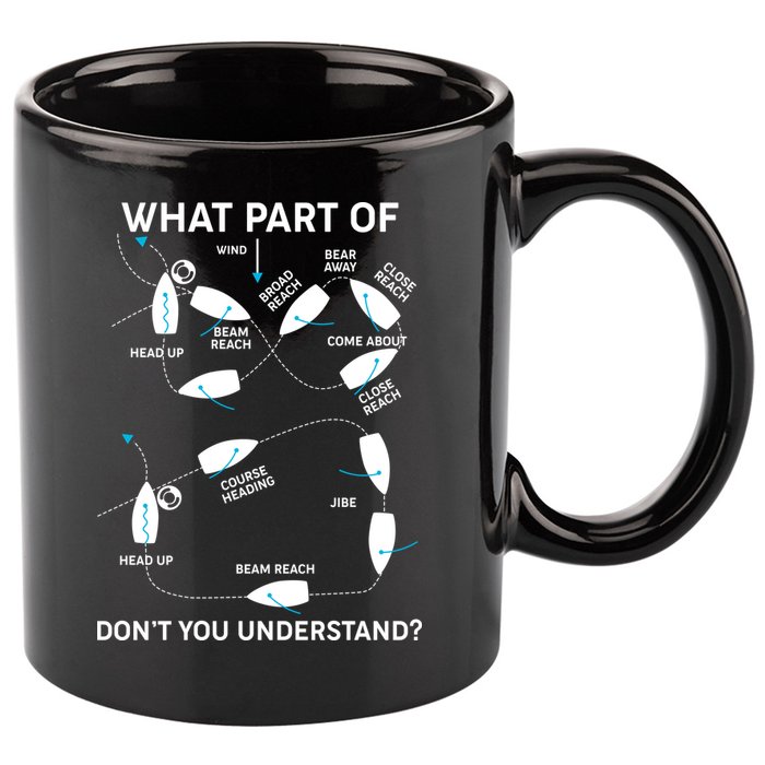 Funny What Part Of Don't You Understand Boating Expert 11oz C Handle Ceramic Mug