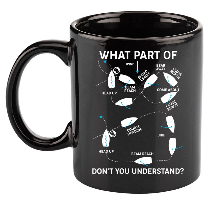 Funny What Part Of Don't You Understand Boating Expert 11oz C Handle Ceramic Mug