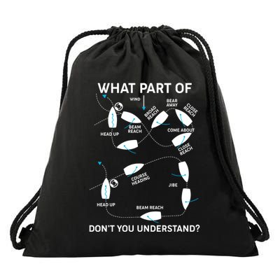 Funny What Part Of Don't You Understand Boating Expert Drawstring Bag