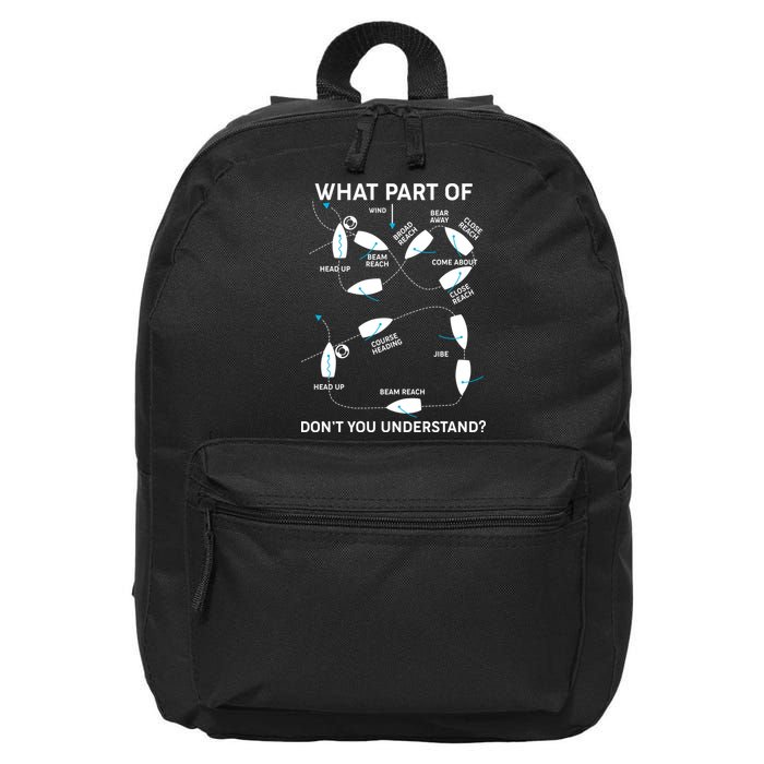 Funny What Part Of Don't You Understand Boating Expert 16 in Basic Backpack