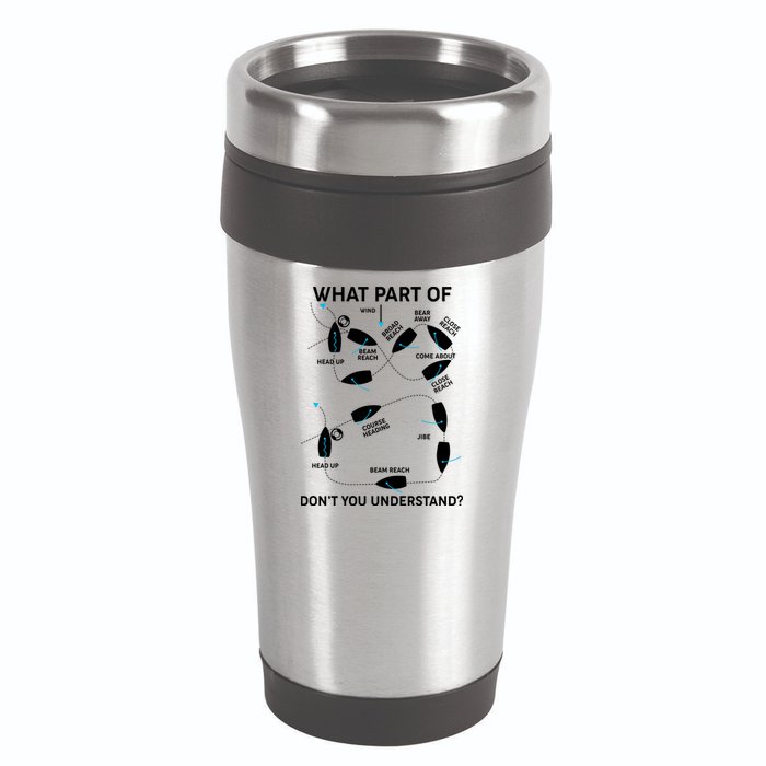 Funny What Part Of Don't You Understand Boating Expert 16oz Travel Tumbler