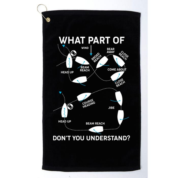 Funny What Part Of Don't You Understand Boating Expert Golf Towel