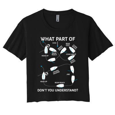 Funny What Part Of Don't You Understand Boating Expert Crop Top