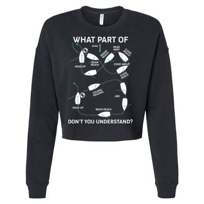 Funny What Part Of Don't You Understand Boating Expert Cropped Pullover Crew