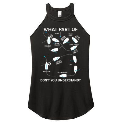 Funny What Part Of Don't You Understand Boating Expert Women's Perfect Tri Rocker Tank