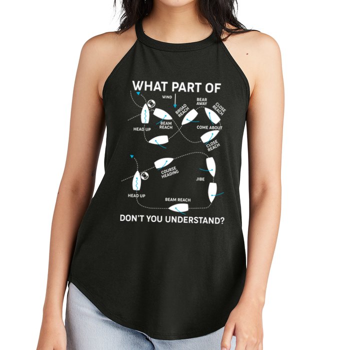 Funny What Part Of Don't You Understand Boating Expert Women's Perfect Tri Rocker Tank