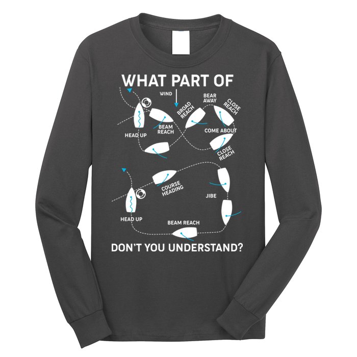 Funny What Part Of Don't You Understand Boating Expert Long Sleeve Shirt