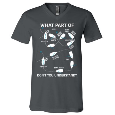Funny What Part Of Don't You Understand Boating Expert V-Neck T-Shirt