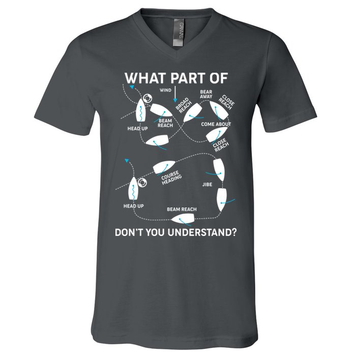 Funny What Part Of Don't You Understand Boating Expert V-Neck T-Shirt