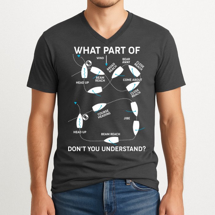 Funny What Part Of Don't You Understand Boating Expert V-Neck T-Shirt