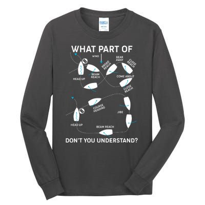 Funny What Part Of Don't You Understand Boating Expert Tall Long Sleeve T-Shirt