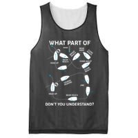 Funny What Part Of Don't You Understand Boating Expert Mesh Reversible Basketball Jersey Tank