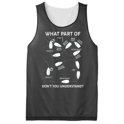 Funny What Part Of Don't You Understand Boating Expert Mesh Reversible Basketball Jersey Tank