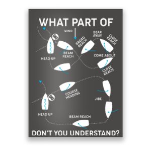 Funny What Part Of Don't You Understand Boating Expert Poster