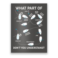 Funny What Part Of Don't You Understand Boating Expert Poster