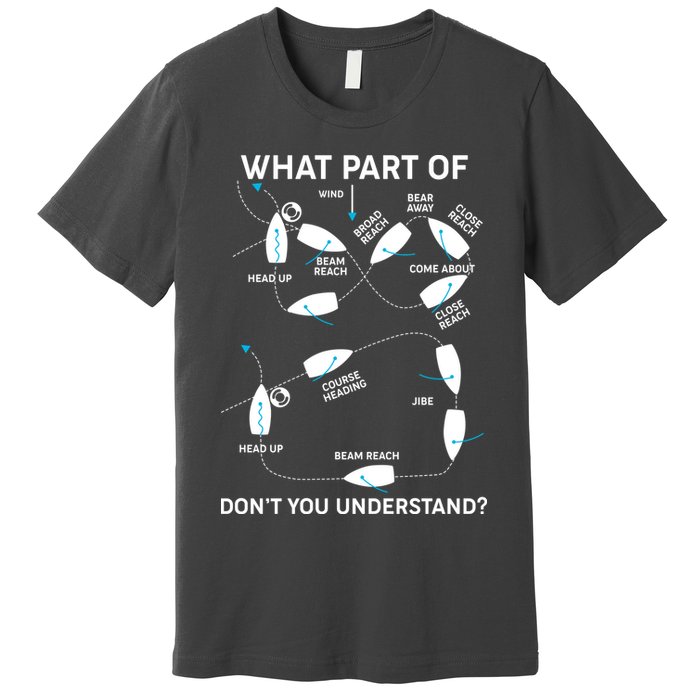 Funny What Part Of Don't You Understand Boating Expert Premium T-Shirt