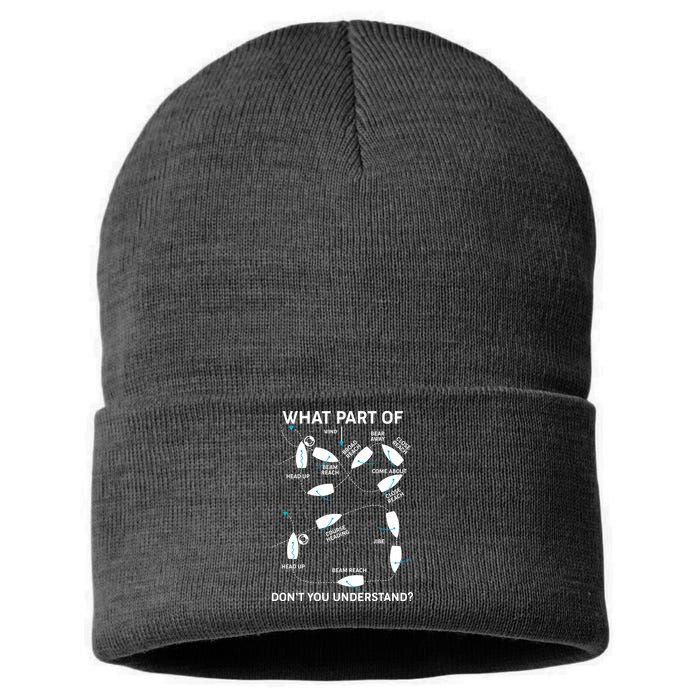 Funny What Part Of Don't You Understand Boating Expert Sustainable Knit Beanie