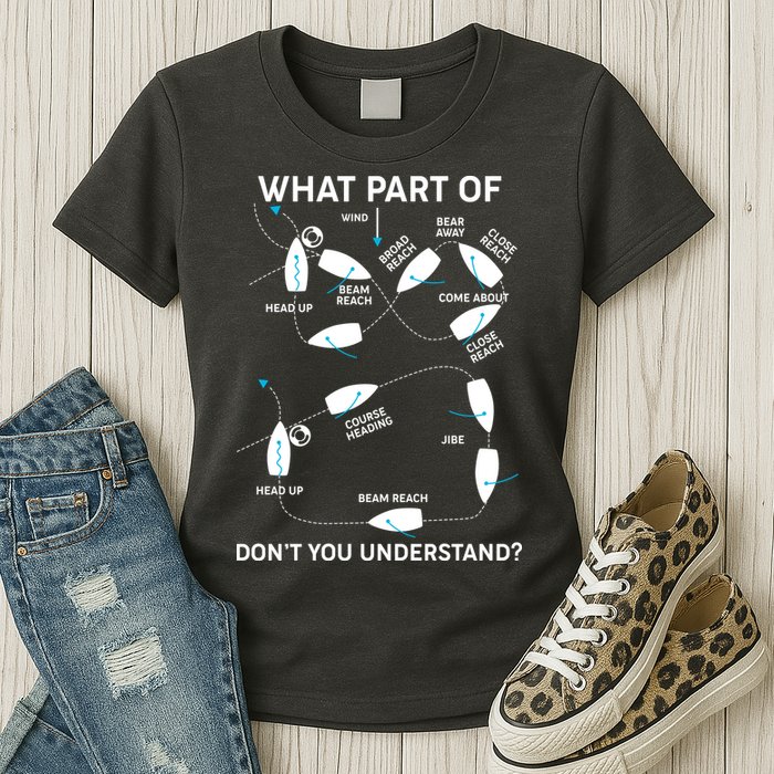 Funny What Part Of Don't You Understand Boating Expert Womens T-Shirt