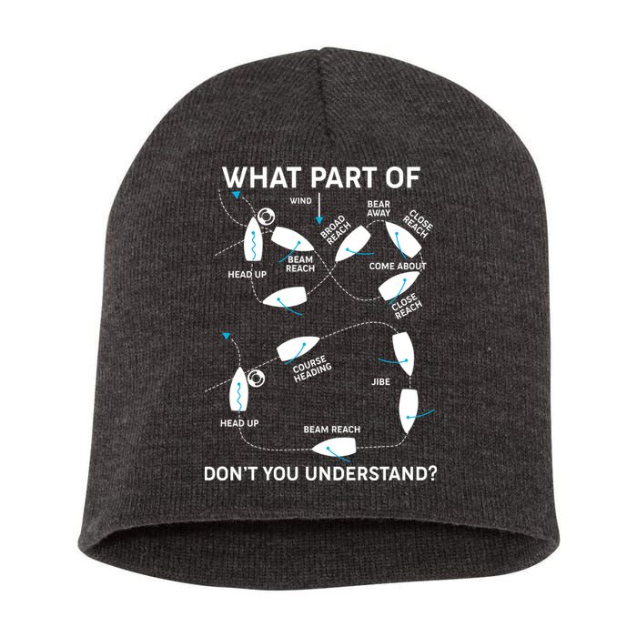 Funny What Part Of Don't You Understand Boating Expert Short Acrylic Beanie