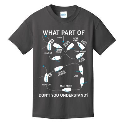 Funny What Part Of Don't You Understand Boating Expert Kids T-Shirt