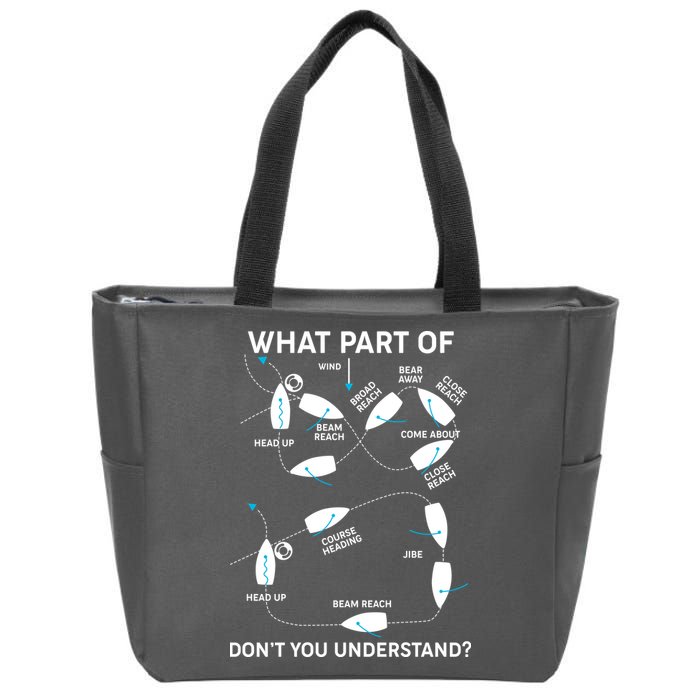 Funny What Part Of Don't You Understand Boating Expert Zip Tote Bag