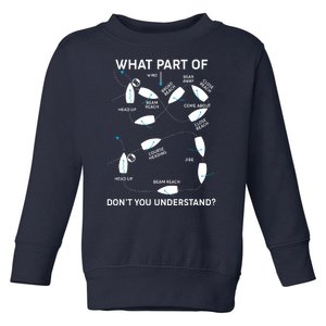 Funny What Part Of Don't You Understand Boating Expert Toddler Sweatshirt