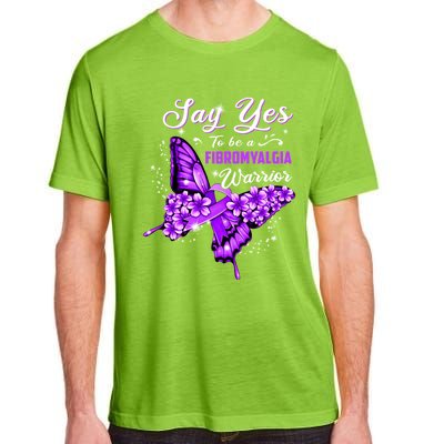 Fibromyalgia Warrior Purple Butterfly Gift Adult ChromaSoft Performance T-Shirt