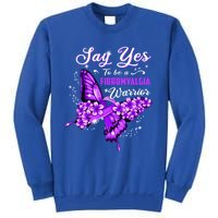 Fibromyalgia Warrior Purple Butterfly Gift Sweatshirt