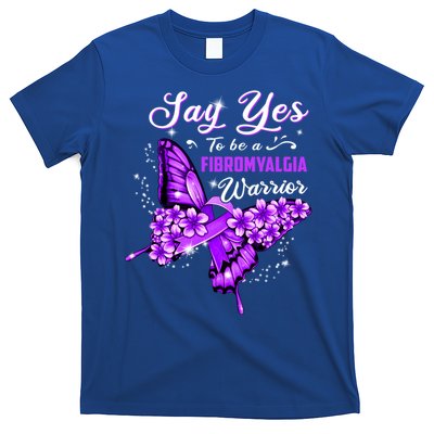 Fibromyalgia Warrior Purple Butterfly Gift T-Shirt