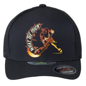 Funny What Part Of Hockey Don't You Understand Hockey Player Flexfit Unipanel Trucker Cap