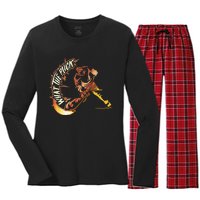 Funny What Part Of Hockey Don't You Understand Hockey Player Women's Long Sleeve Flannel Pajama Set 