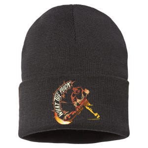 Funny What Part Of Hockey Don't You Understand Hockey Player Sustainable Knit Beanie