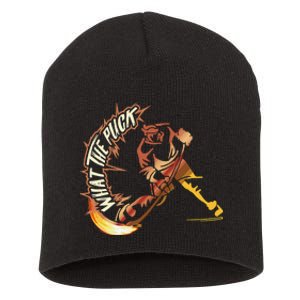 Funny What Part Of Hockey Don't You Understand Hockey Player Short Acrylic Beanie