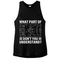 Funny What Part Of Soccer Don't You Understand Soccer Coach Ladies PosiCharge Tri-Blend Wicking Tank