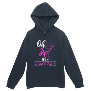 Fun Wine Party Travel Trip Oh Sip Its A Trip Gift Urban Pullover Hoodie