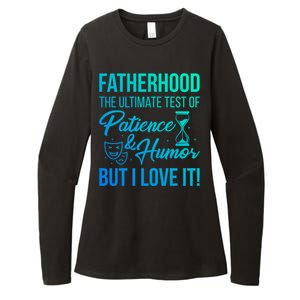 Fatherhood With Patience Humor And Love Fathers Day Gift Womens CVC Long Sleeve Shirt