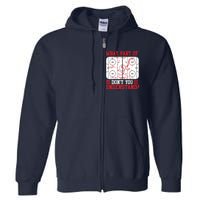 Funny What Part Of Hockey Don't You Understand Hockey Player Full Zip Hoodie