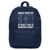 Funny What Part Of Soccer DonT You Understand Soccer Coach 16 in Basic Backpack