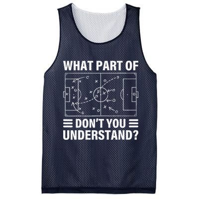 Funny What Part Of Soccer DonT You Understand Soccer Coach Mesh Reversible Basketball Jersey Tank