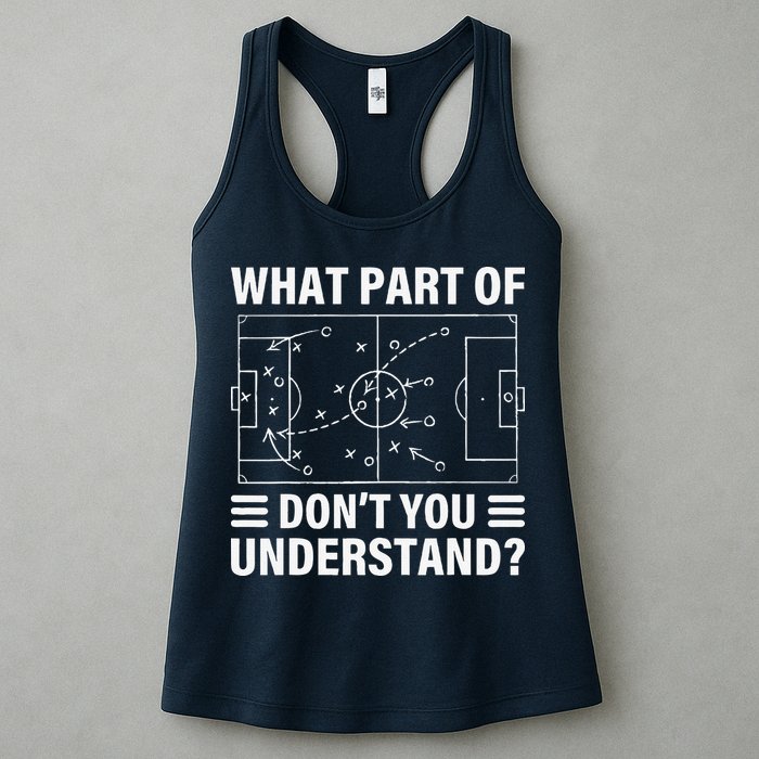 Funny What Part Of Soccer DonT You Understand Soccer Coach Womens Tank Top