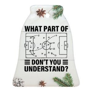 Funny What Part Of Soccer Dont You Understand Soccer Coach Ceramic Bell Ornament