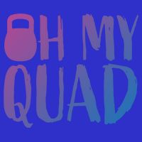 Funny Workout Quadriceps Muscles Kettlebell I Oh My Quad Gift Visor