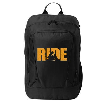 Four Wheeler Quad Funny ATV RIDE Quad Biker City Backpack