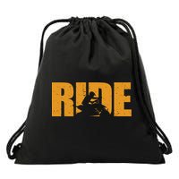 Four Wheeler Quad Funny ATV RIDE Quad Biker Drawstring Bag