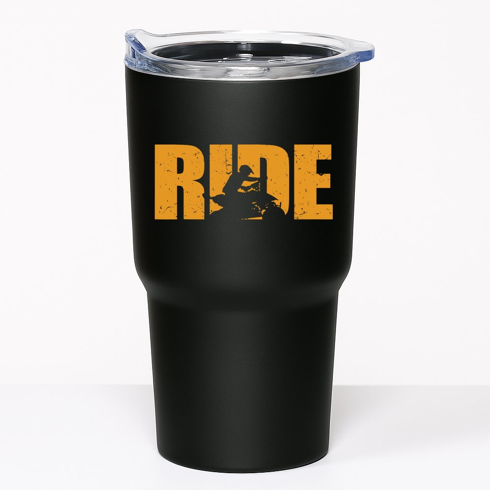 Four Wheeler Quad Funny ATV RIDE Quad Biker Tumbler