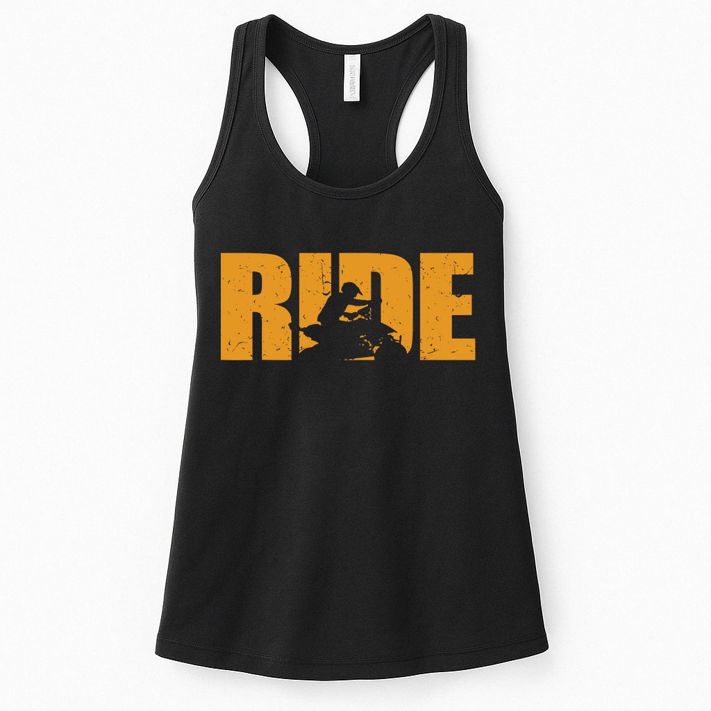 Four Wheeler Quad Funny ATV RIDE Quad Biker Womens Tank Top