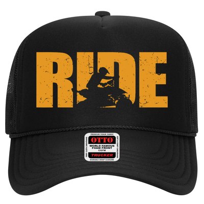 Four Wheeler Quad Funny ATV RIDE Quad Biker Trucker Hat