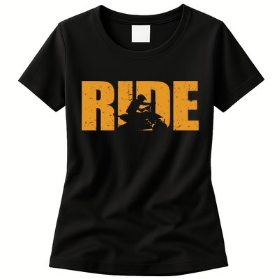 Four Wheeler Quad Funny ATV RIDE Quad Biker Womens T-Shirt