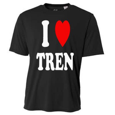 Funny Workout Quote I Love Tren I Heart Tren Bodybuilder Cooling Performance Crew T-Shirt